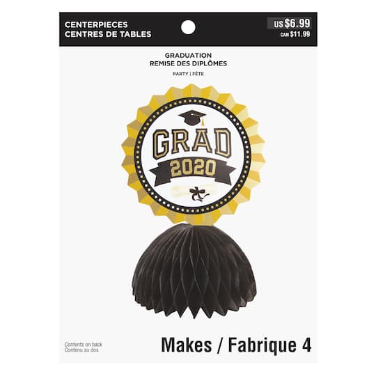 Graduation Honeycomb Centrepiece Kit By Celebrate It